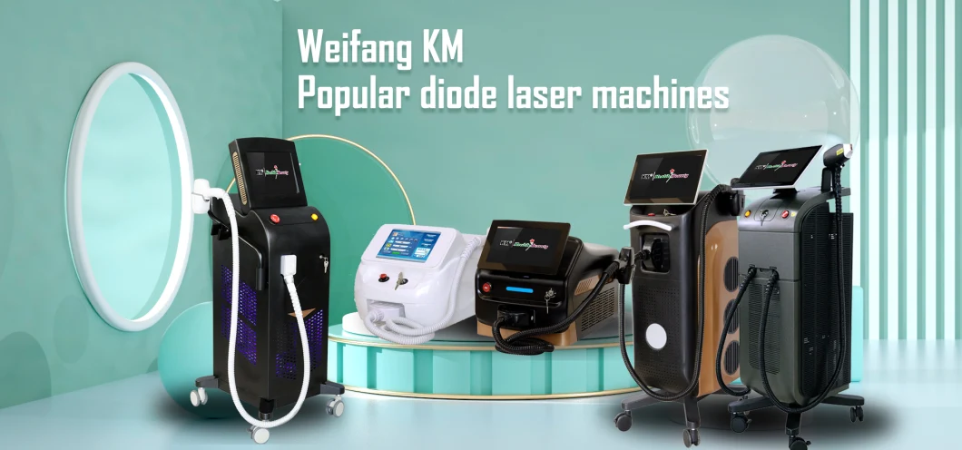 Weifang Km2022 Diode Laser Epilator Hair Removal Treatment Beauty
