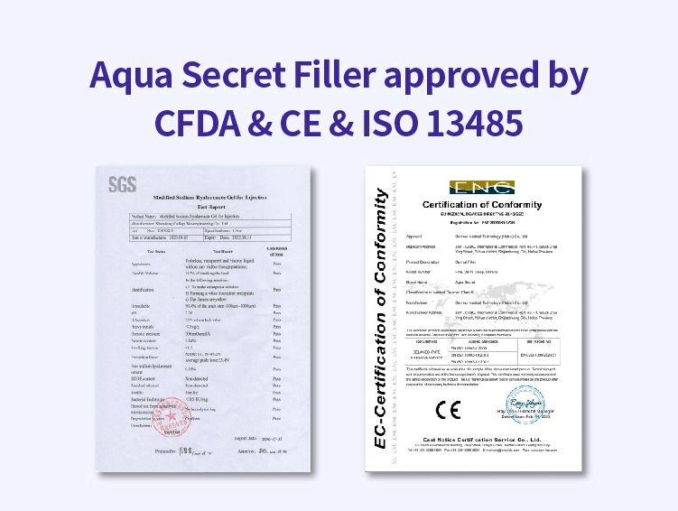 Aqua Secret Private Label Collagen Filler Hyaluronic Acid Injectable Lip Dermal Filler for Injection with Lidocaine