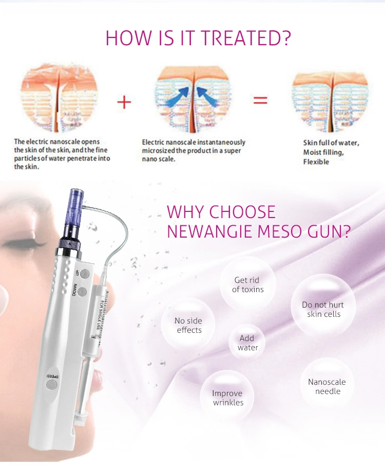 Skin Care Injection Hyaluronic Acid Mesotherapy Pen for Wrinkle Removal